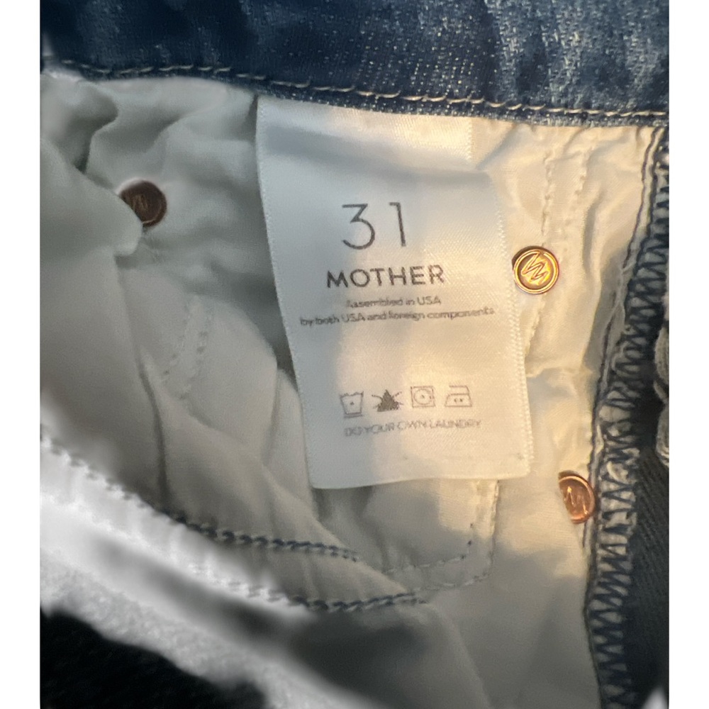 MOTHER High Waisted‎ Looker Ankle Chew Jeans 31 Rainbow Pocket - Picture 6 of 9